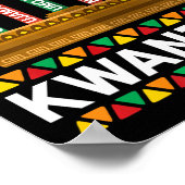 Poster Kwanzaa Principes Kwanzaa Bougies Kinara Pan Afri (Coin)