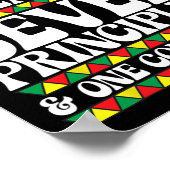 Poster Kwanzaa Sept Jours Sept Principes Une Communauté (Coin)