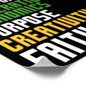 Poster Kwanzaa Sept Principes Unité Autodétermination (Coin)