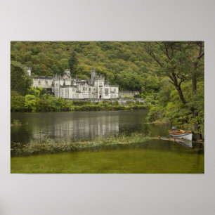 Poster Kylemore Abbey, County Galway, Ireland,