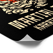 Poster Kyokushin Karate Japanese Martial Arts  (Coin)