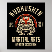 Poster Kyokushin Karate Japanese Martial Arts  (Devant)
