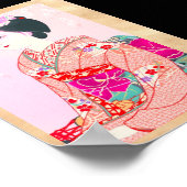 Poster Kyoto Brocade, quatre Feuilles - Spring japonaise  (Coin)