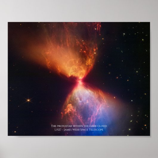 Poster L1527 et Protostar - Télescope spatial James Webb (Devant)