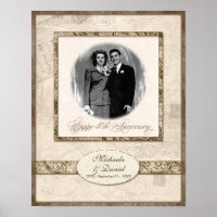 L744B 11x14 Anniversaire cadeau personnalisé avec
