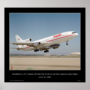 Poster L-1011 modifié décolle avec le X-34