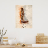 Poster L est pour Leopard (Cuisine)