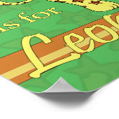 Poster L est pour Leopard (garçon) (Coin)