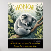 Poster L’honneur prédomine au milieu de la douceur de Koa (Devant)