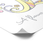 Poster L monogramme art Lily (Coin)