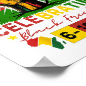 Poster La 19e Journée de la liberté noire - Histoire noir (Coin)