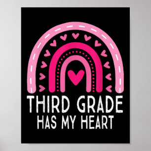 Poster La 3e 3e année a mon coeur Valentines Jour Teache