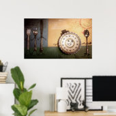 Poster La assiette s'est enfuie avec la cuillère (Bureau à domicile)
