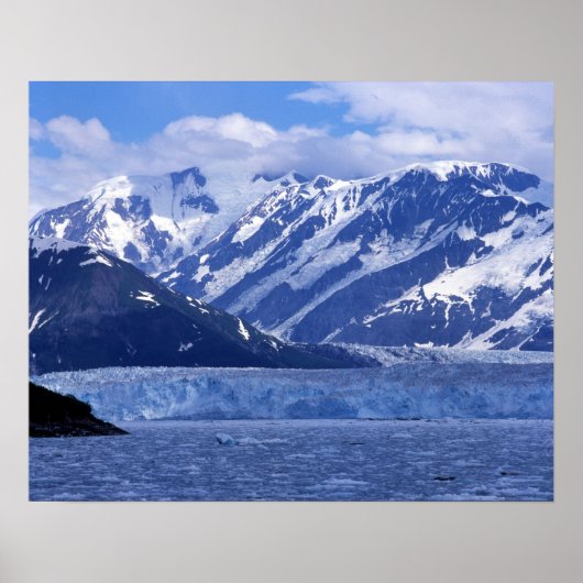 Poster La baie de Disenchantement et le glacier Hubbard, (Devant)