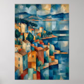 Poster La baie de Marseille Chef-d'œuvre de réinterpréta (Devant)