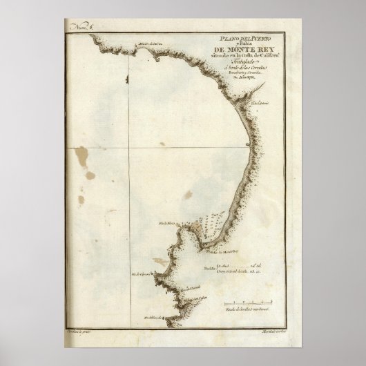 Poster La baie de Monterey et la péninsule (Devant)