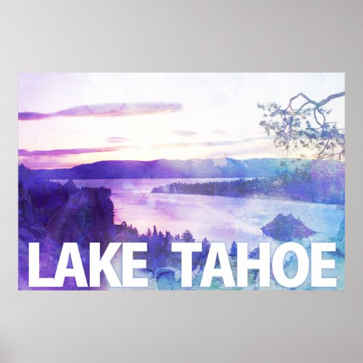 Poster La baie d'Emeraude du lac Tahoe (Devant)