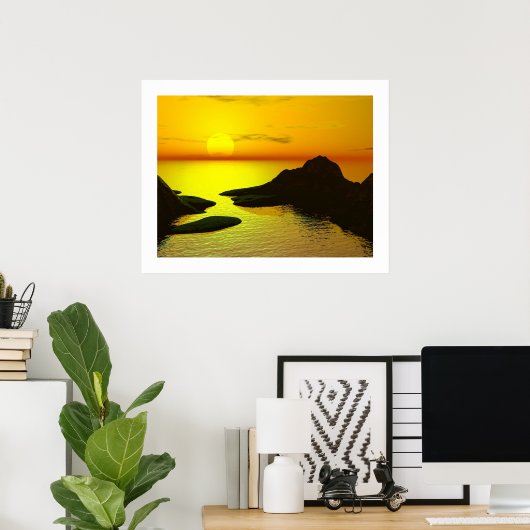 Poster La baie d'Eros (Bureau à domicile)