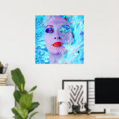 Poster La baignade dans le bleu (Bureau à domicile)
