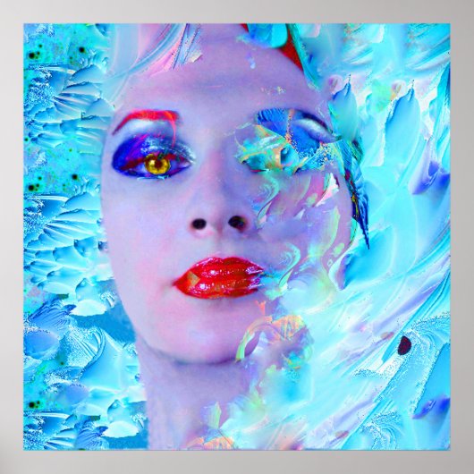 Poster La baignade dans le bleu (Devant)