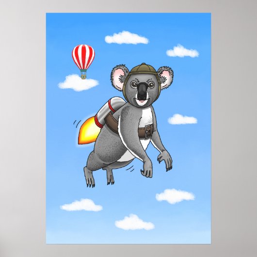 Poster La balade en réacteur dorsal de Rocket Koala (Devant)