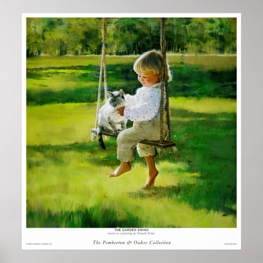 Poster La Balançoire du Jardin (Devant)