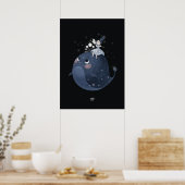Poster LA BALEINE DE LA LUNE D'EAU par Alexandra Dikaia (Cuisine)