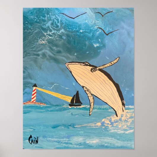 POSTER LA BALEINE ET LA LUMIÈRE (Devant)
