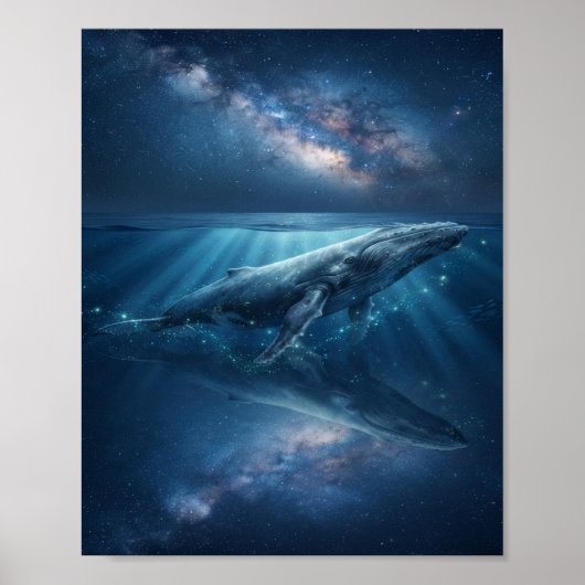 Poster La Baleine sous les Étoiles (Devant)
