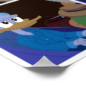 Poster La bande dessinée des trois caballeros (Coin)