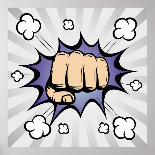 Poster La bande dessinée pop art bulle design. illustrati (Devant)