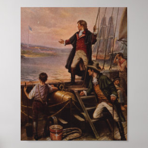 Poster La bannière étoilée légère Edward Percy Moran