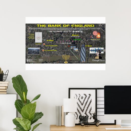 Poster La Banque d'Angleterre (Bureau à domicile)