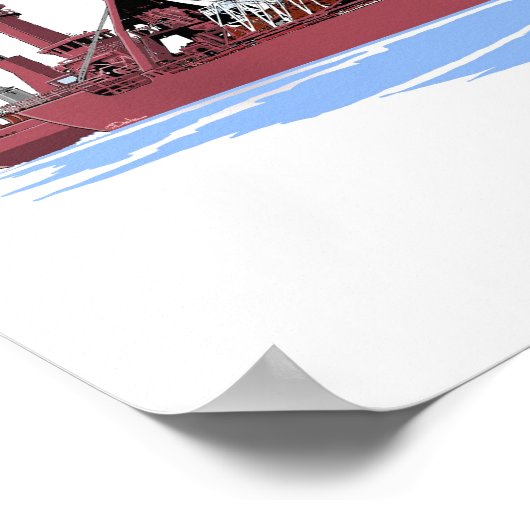 Poster La barge des Grands Lacs Joseph H. Thompson et Joe (Coin)