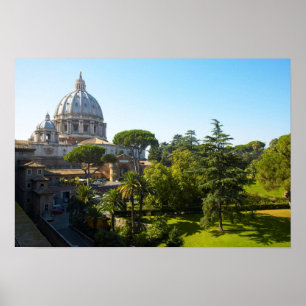 Poster La basilique Saint-Pierre, Cité du Vatican, Rome,