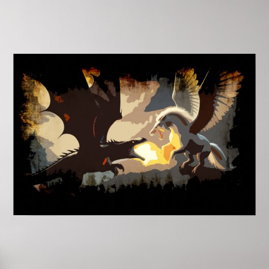 Poster La bataille commence - Dragon contre Pégase (Devant)