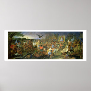 Poster La bataille d'Arbela (ou Gaugamela) 331 avant JC,