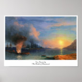 Poster La bataille de Bomarsund Ivan Aivazovsky (Devant)
