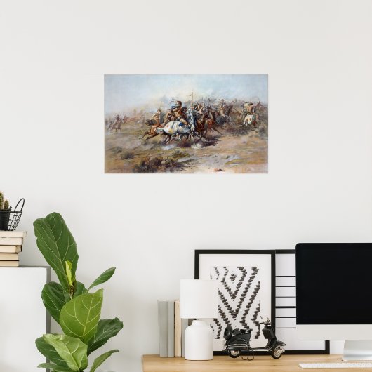 Poster La bataille de Custer (Bureau à domicile)