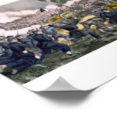 Poster La bataille de Gettysburg, Pa. 3 juillet. 1863 (Coin)