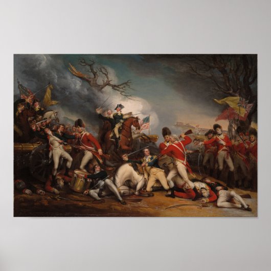 Poster La bataille de Princeton - John Trumbull (Devant)