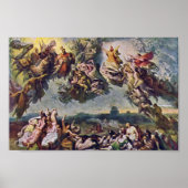 Poster La Bataille Des Chasses Par Wilhelm Von Kaulbach (Devant)