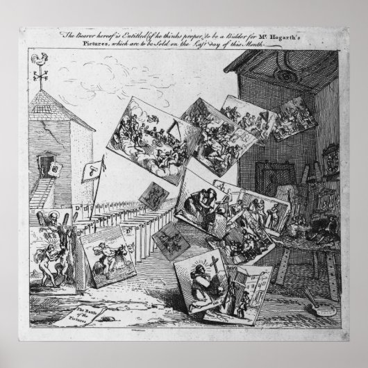 Poster La bataille des images, 1745 (Devant)