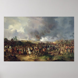 Poster La bataille des nations de Leipzig, 1813