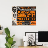 Poster La bataille du jazz Vintage (Bureau à domicile)