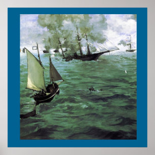 Poster La bataille du Kearsarge et de l'Alabama