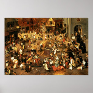 Poster La bataille entre Carnaval et Carême