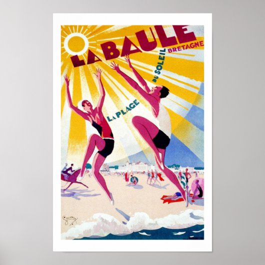 Poster La Baule France Vintage voyage (Devant)