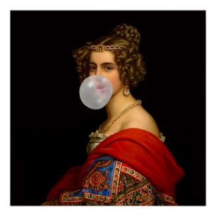 Poster La beauté bavaroise et la gomme à bulles