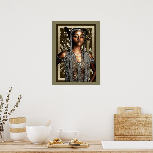 Poster La beauté cérémonielle tribale (Cuisine)